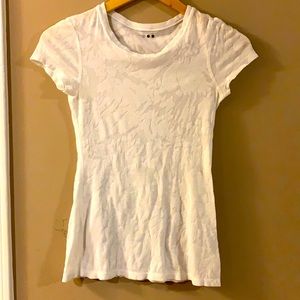 White pattered shirt